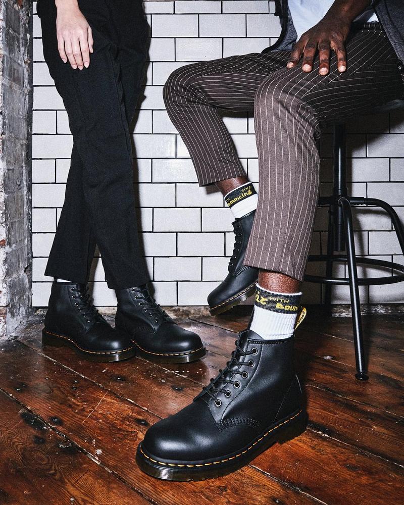 Dr Martens 101 Lær Ankelstøvletter Dame Svarte | Norge 99KOR